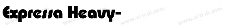 Expressa Heavy字体转换